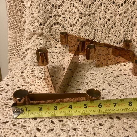 NWOT Georg Jensen Denmark Candlestick Holders - Set of 2 - Bronze Gold - Urkiola - Picture 14 of 15